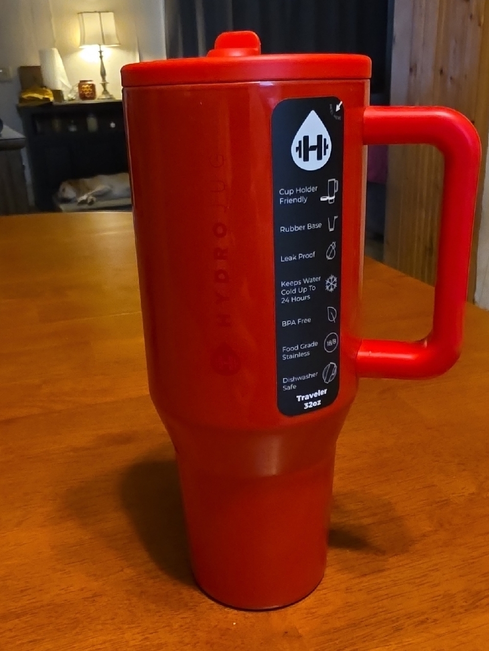 HydroJug 32oz Traveler - Red Shine